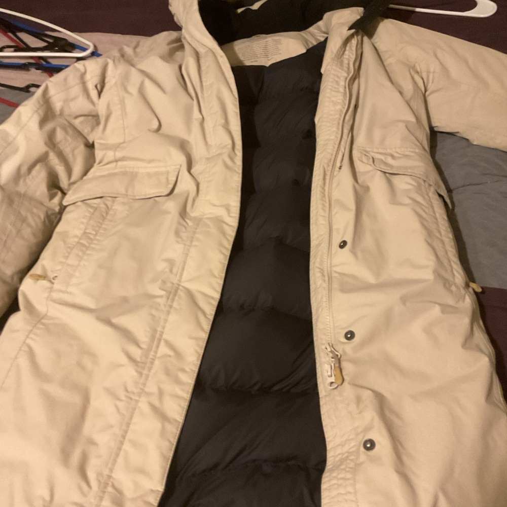 L.L. Bean Cream Winter Coat
